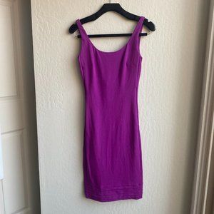 Diane Von Furstenberg Fuscia Bodycon Midi Dress Size Small